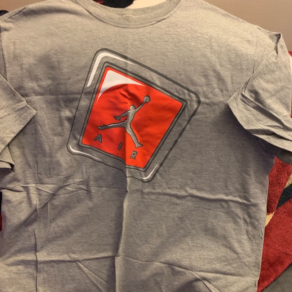 Jordan Shirts Jordan Hang Tag Tshirt Xxl Gray Poshmark